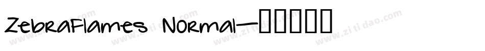 ZebraFlames Normal字体转换